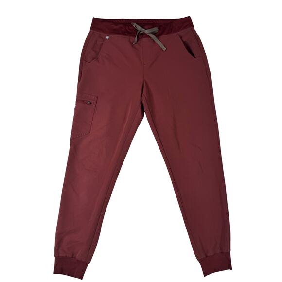 Figs Zamora Scrub Bottom Jogger Dark Cherry Women’s Medium Rare Retired 3088 - Picture 2 of 13